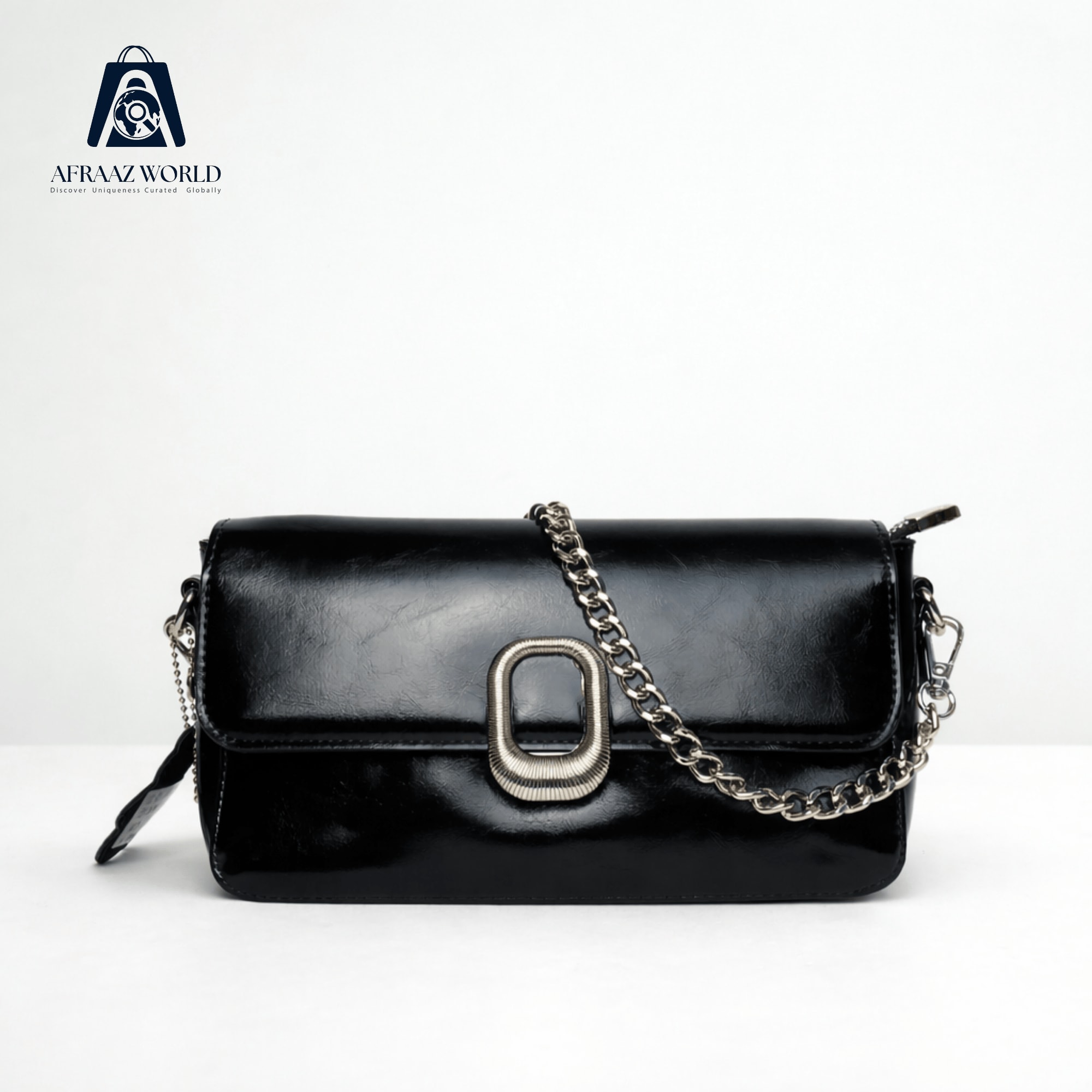 The Luna Silver-Chain Crossbody Bag