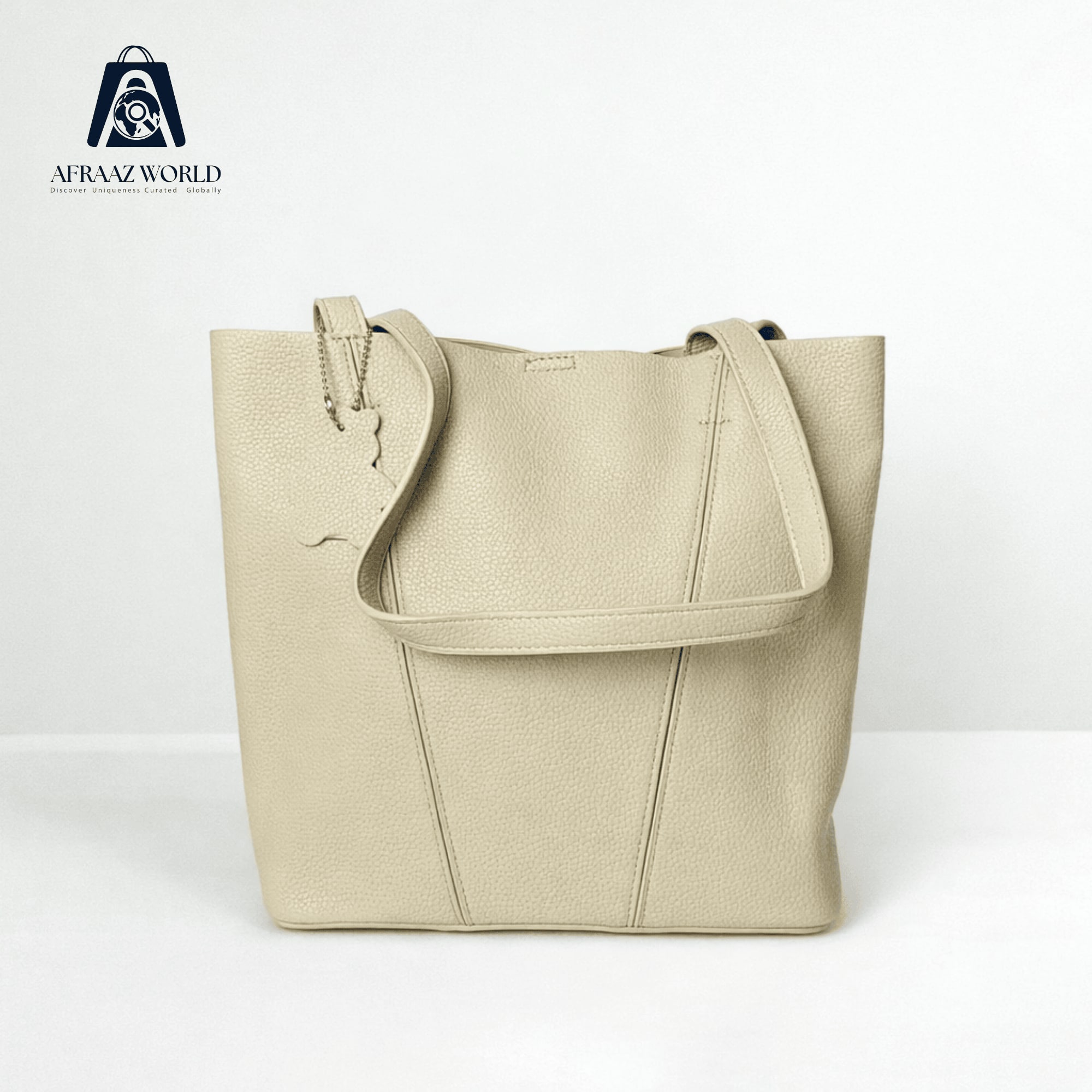 The Aurora Cream Elegance Tote Bag