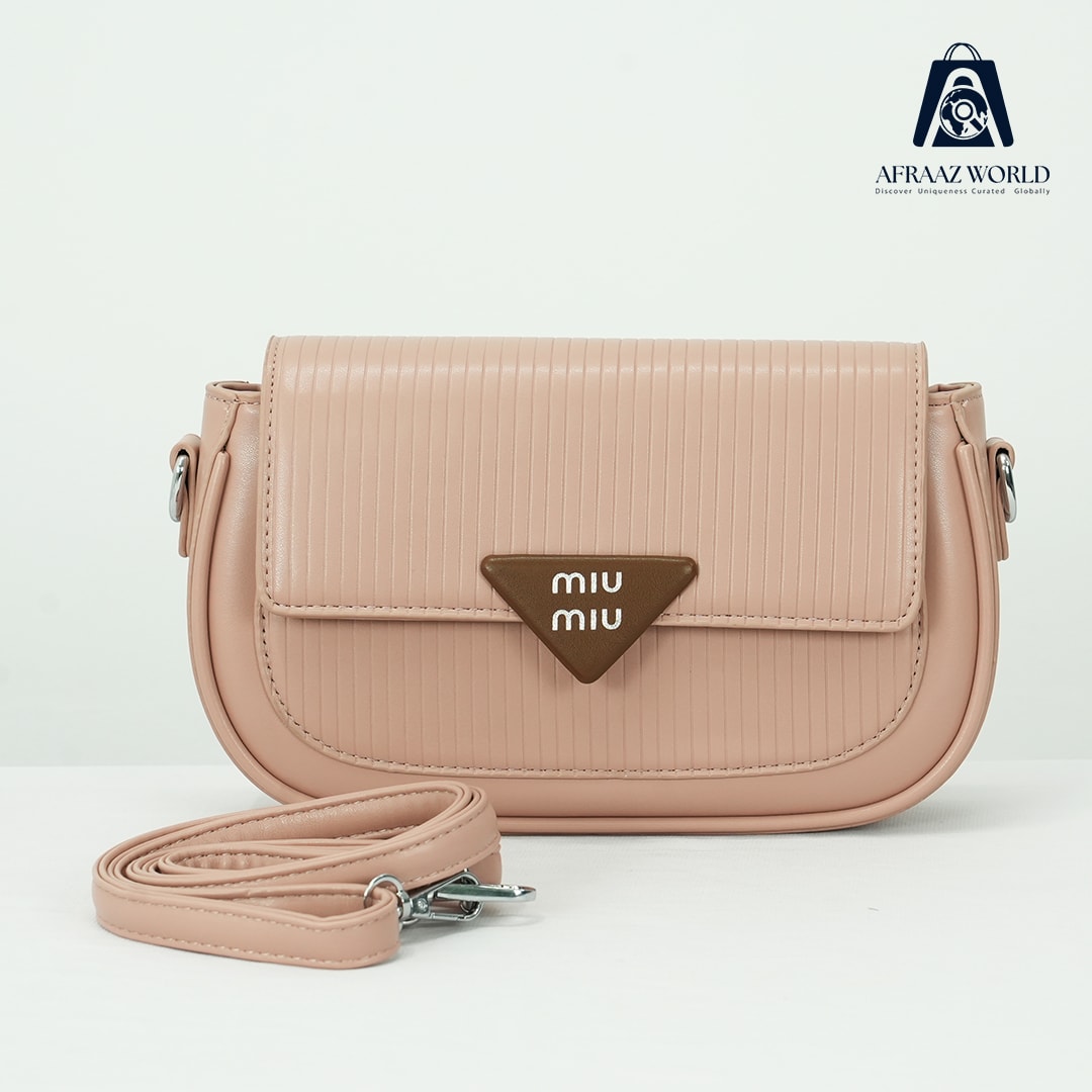 Premium Brown Crossbody Bag for Women | MIU MIU Inspired Sling Bag by Afraaz World