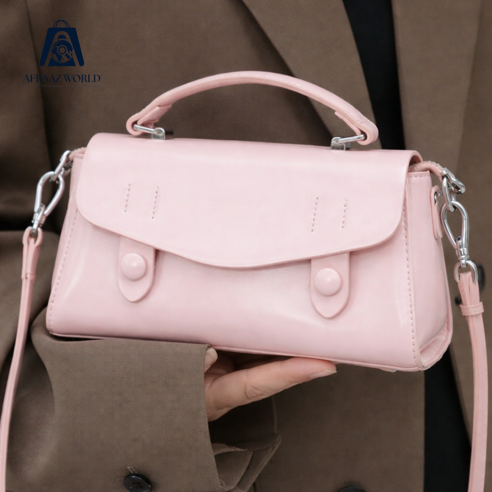 Luxury Pastel Yellow Crossbody Bag for Women