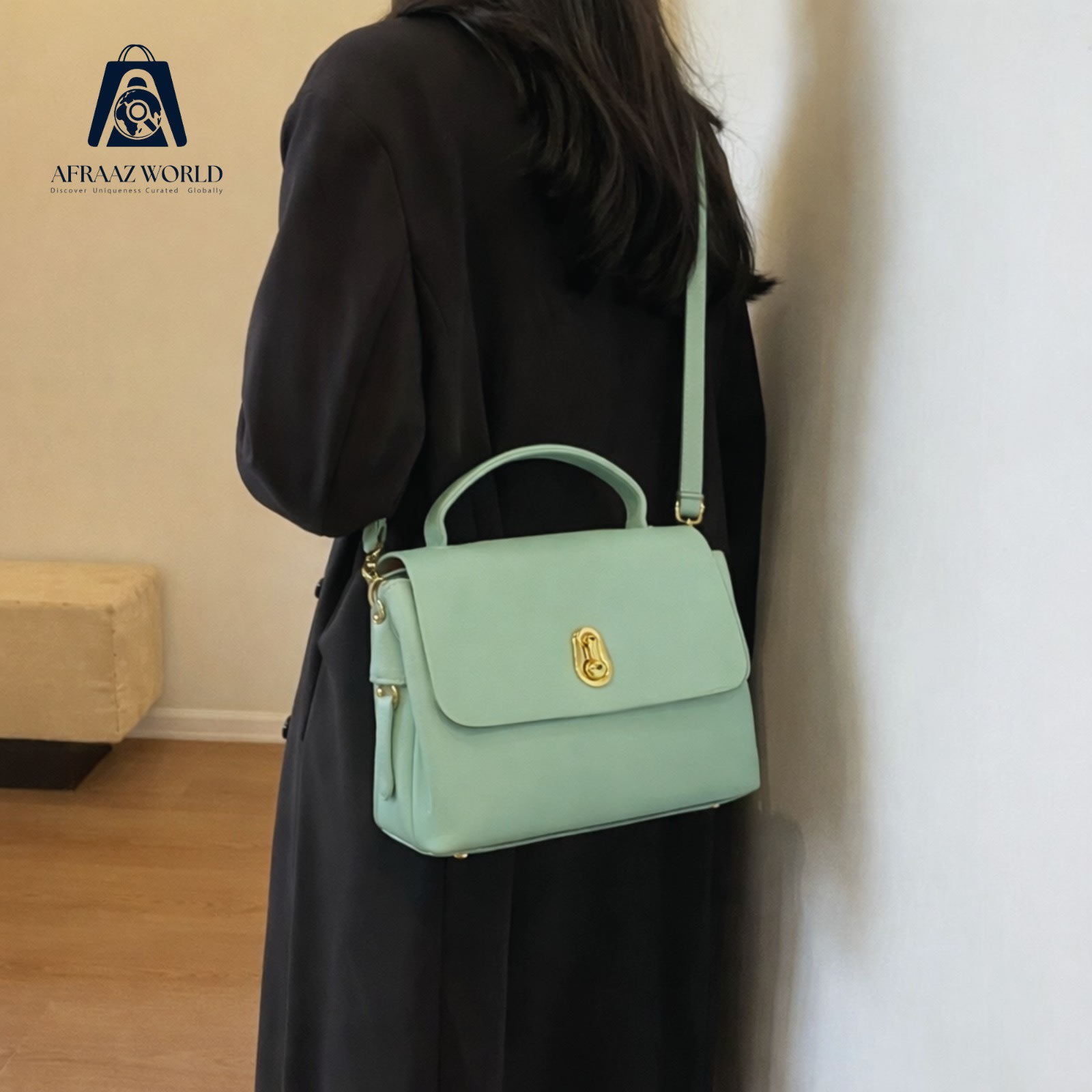 Premium Elegant Handbag for Women – Stylish Top Handle Bag with Detachable Strap | Daily & Office Use