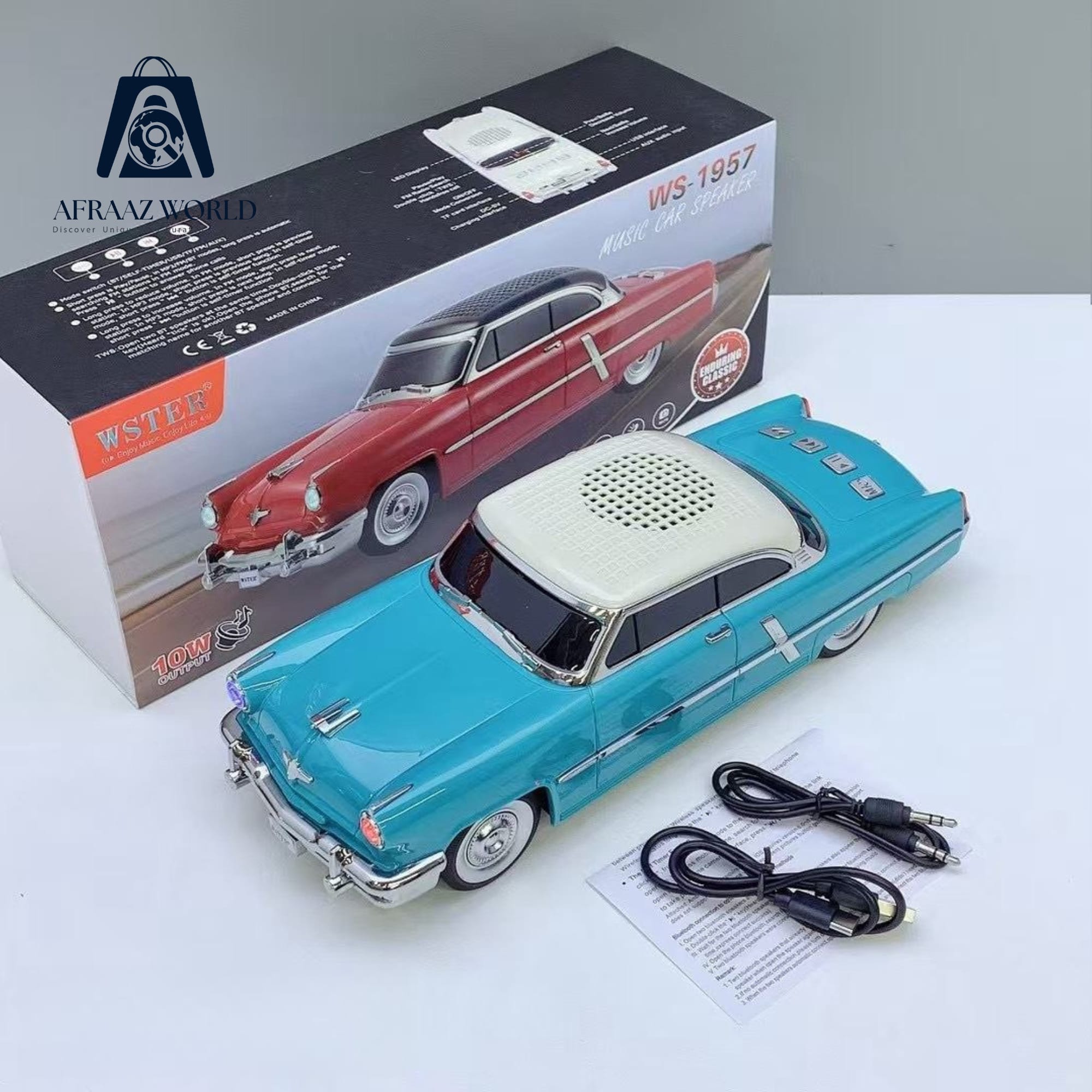 NEW WS-1957 Classical Car Design Wireless Portable Speaker