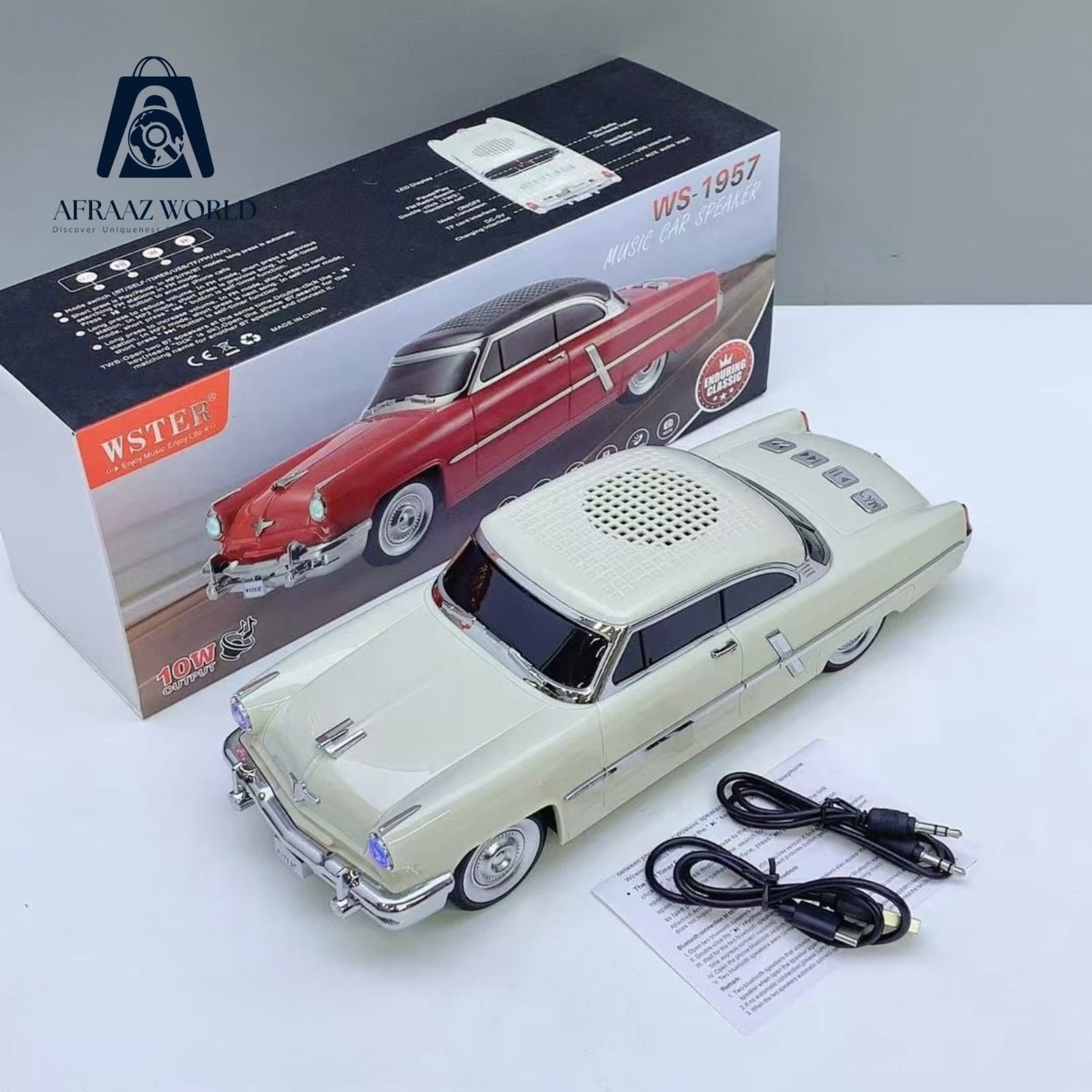 NEW WS-1957 Classical Car Design Wireless Portable Speaker