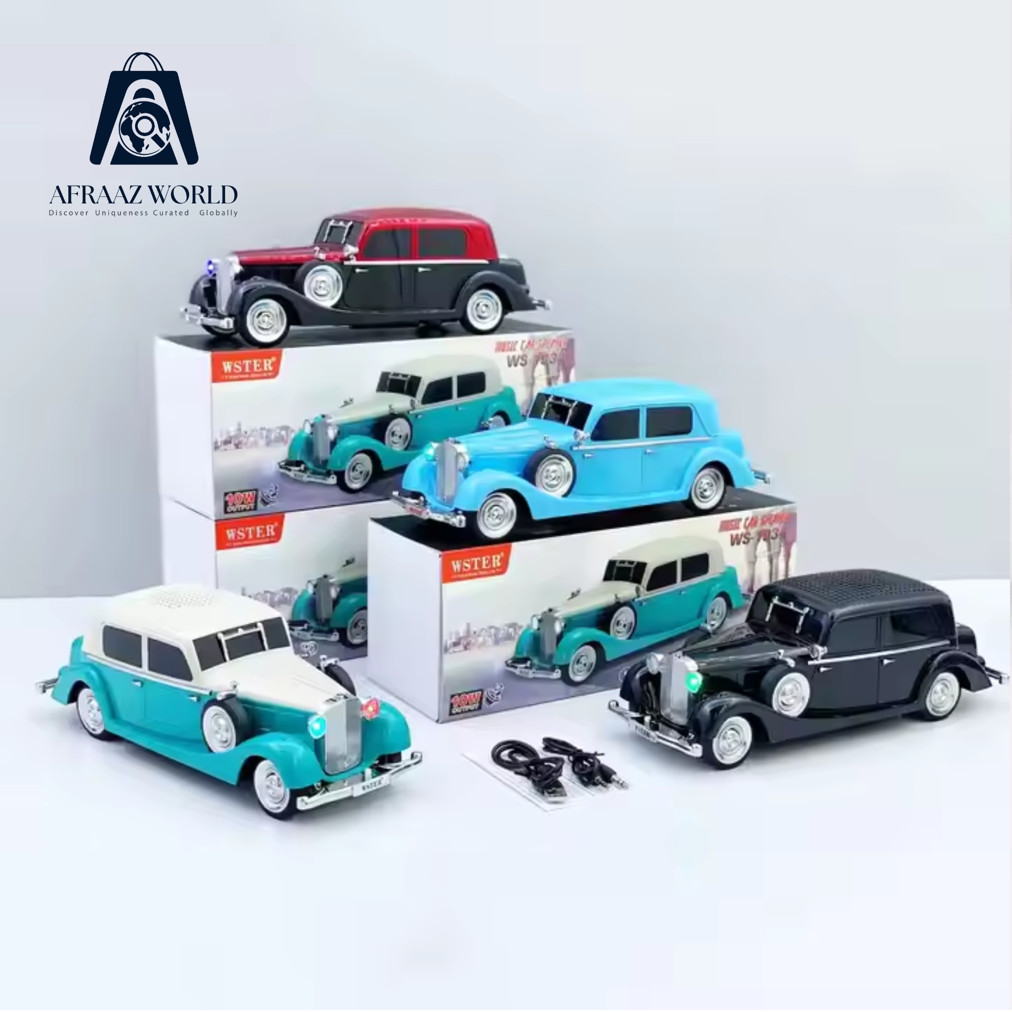 WS-1934 Retro Classic Car Bluetooth Replica Speaker