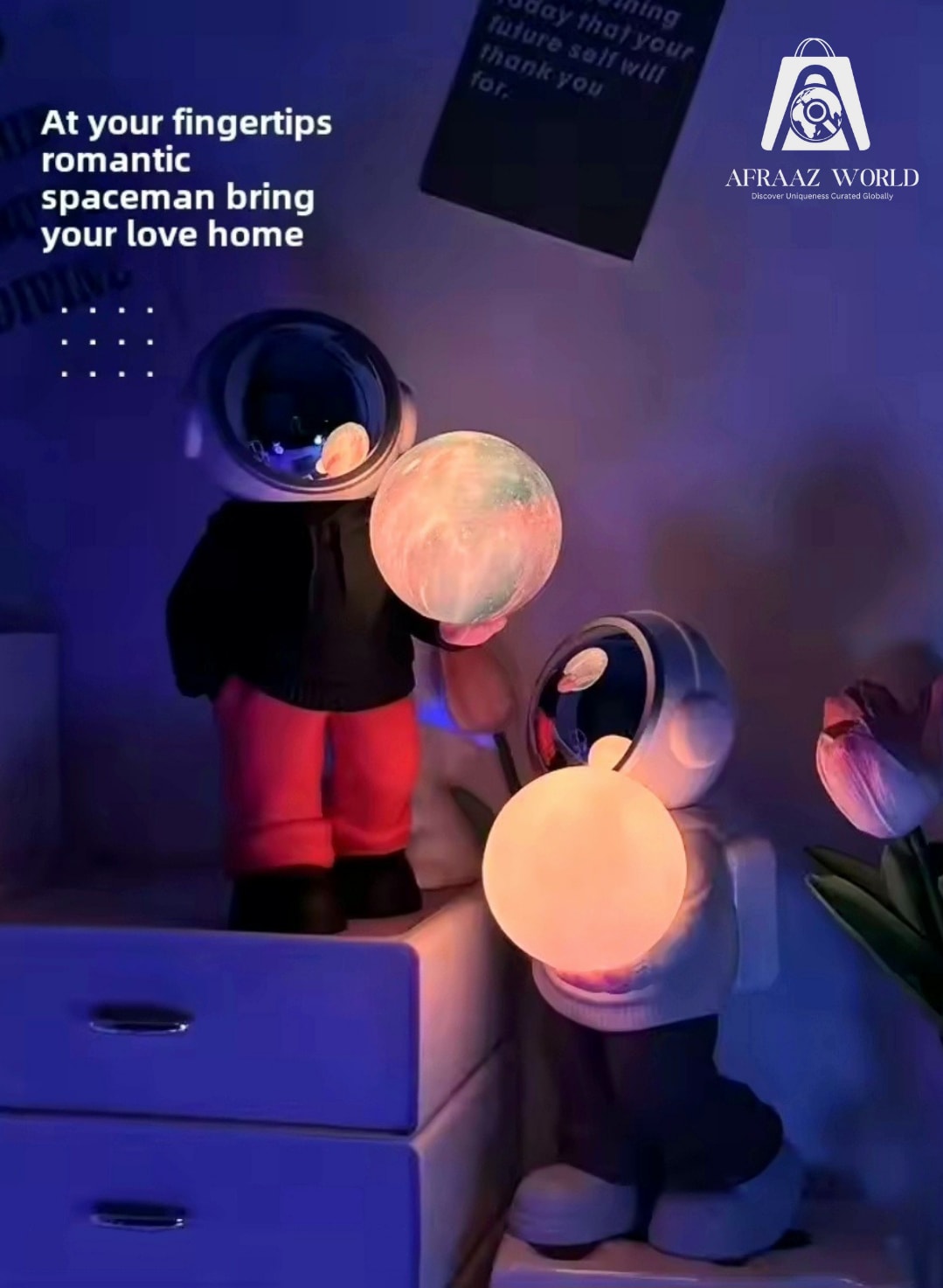 Astronaut lamp with Bluetooth speaker
