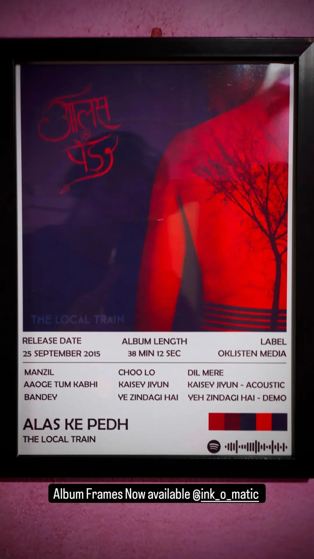 Framed A4 Poster - Music