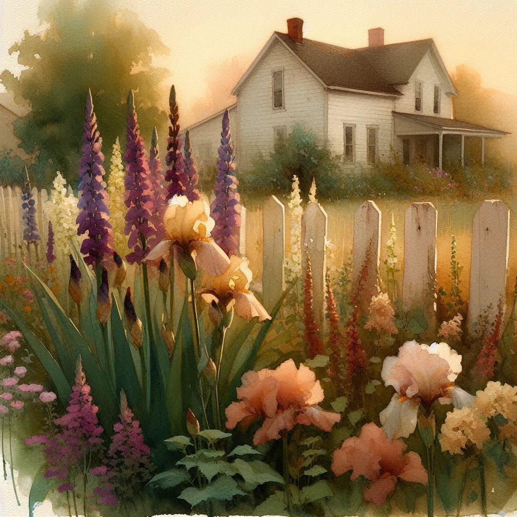 The flower garden