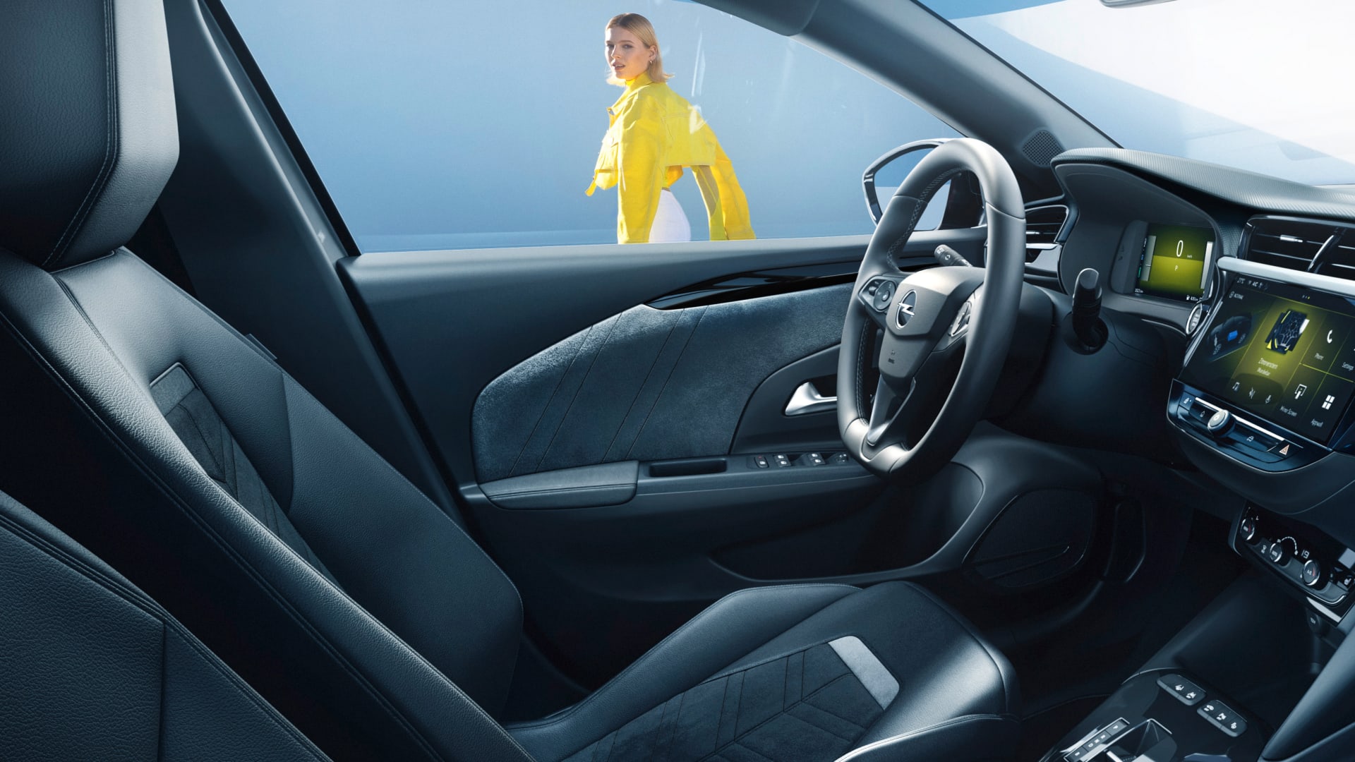 ZIROXI Auto Sitzbezügesets für Opel Corsa-e 2021-2022 2023 Car