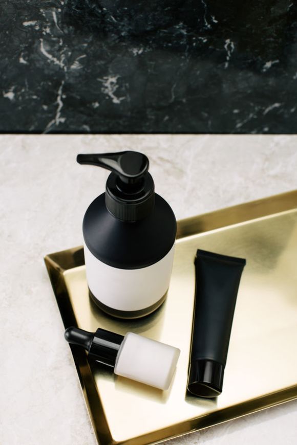 Lotions on table