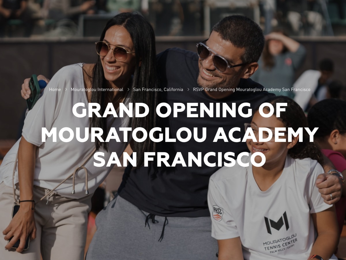 Grand Opening of Mouratoglou Academy San Francisco