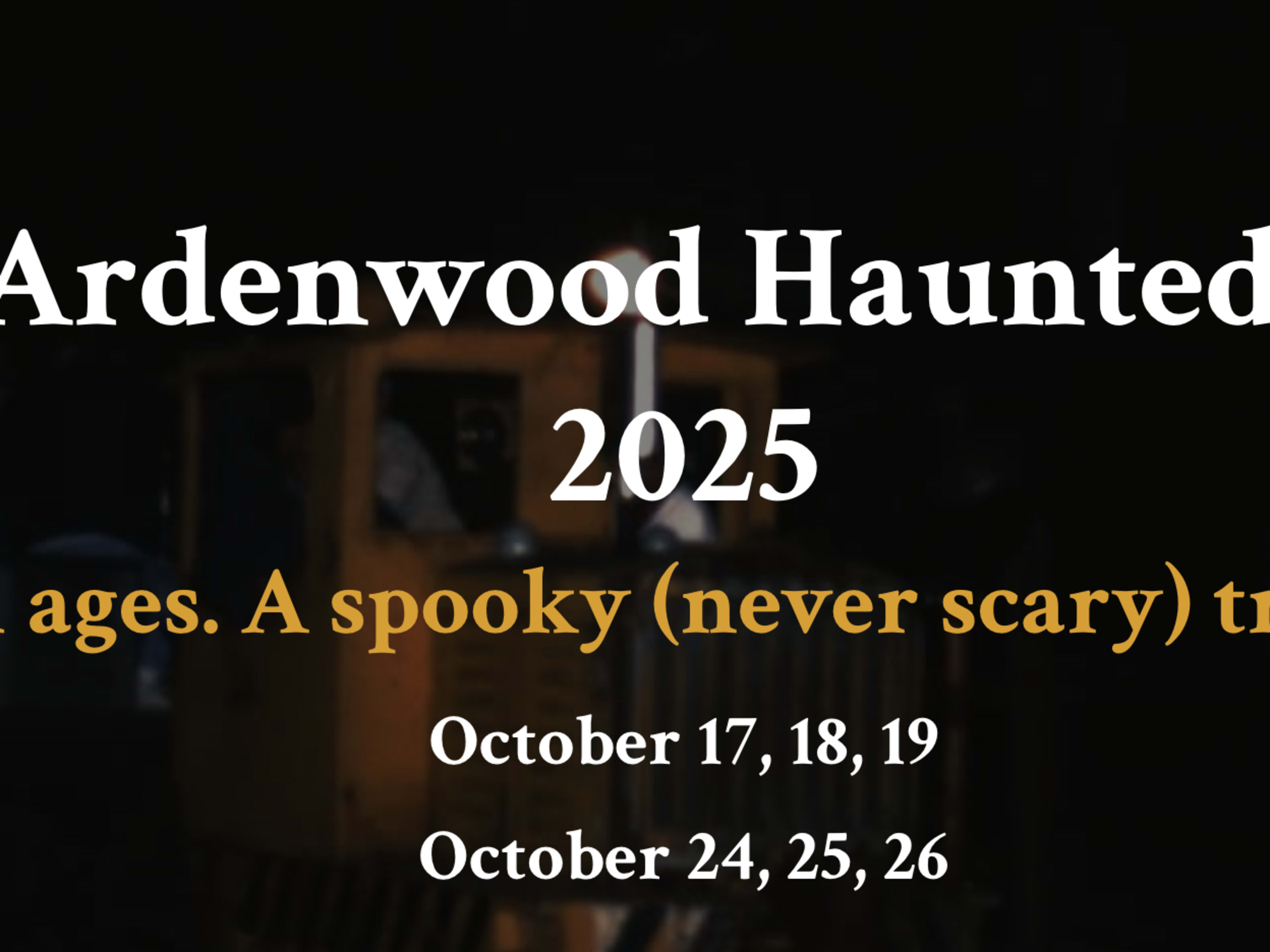The Haunted Train at Ardenwood Historic Farm