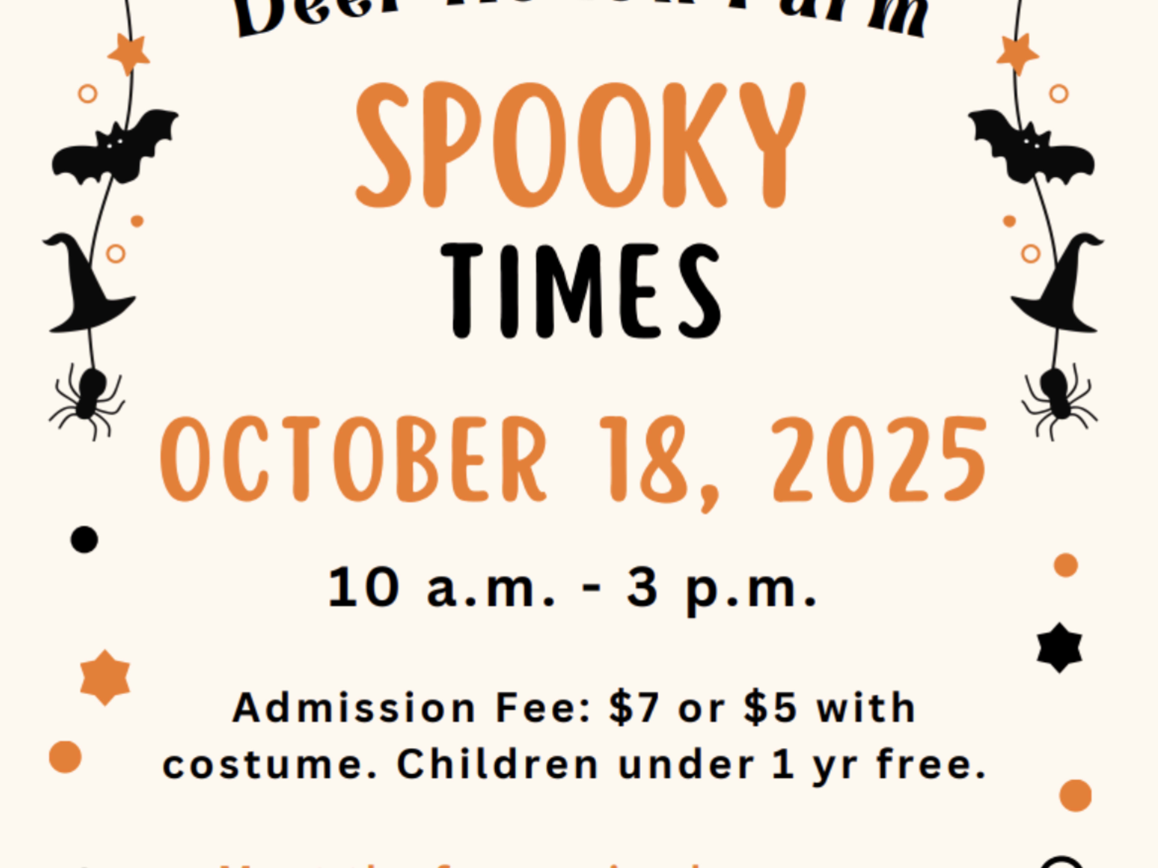 Spooky Times at Deer Hollow Farm