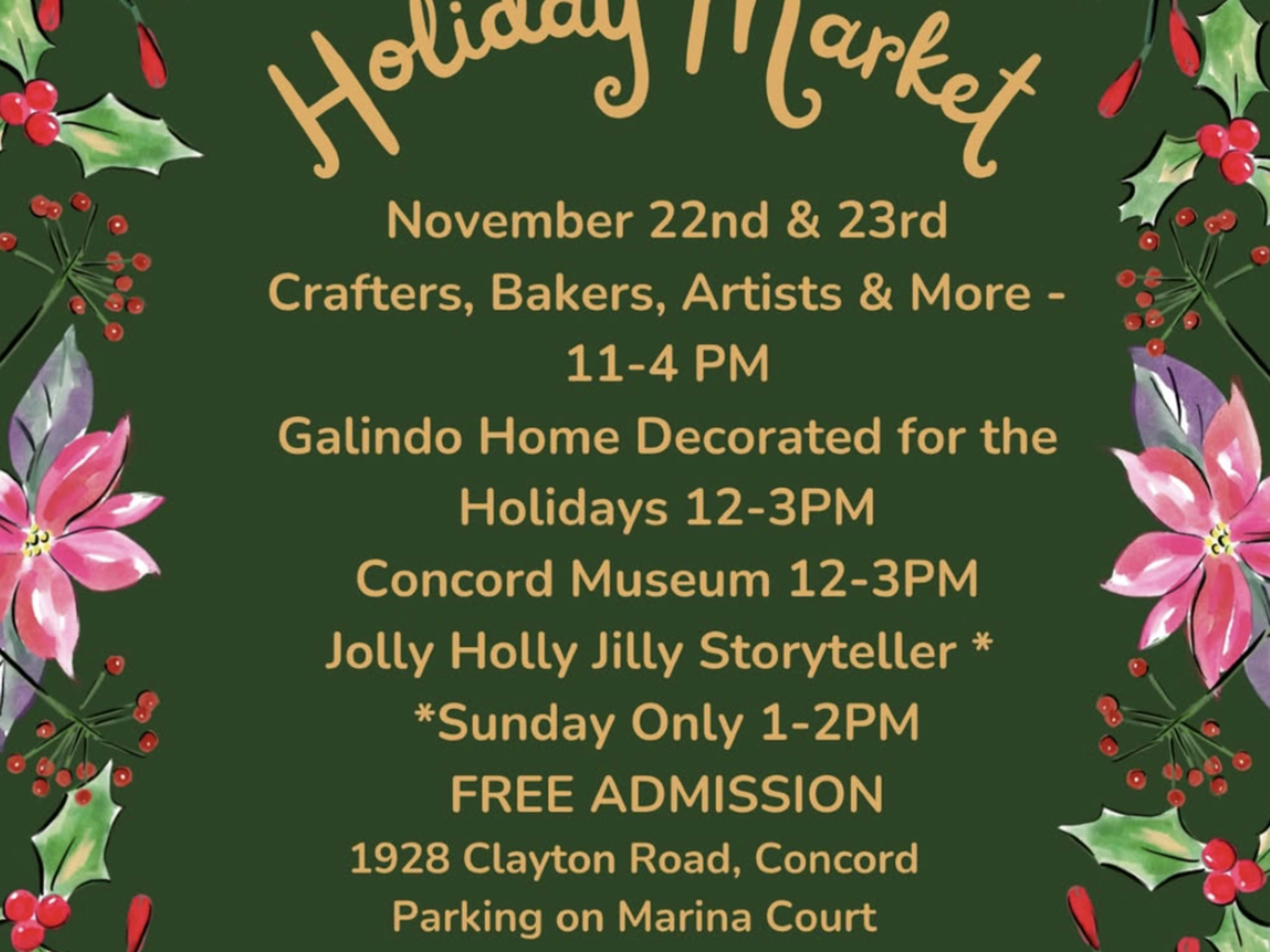 Concord Holiday Market- Nov 22 & 23