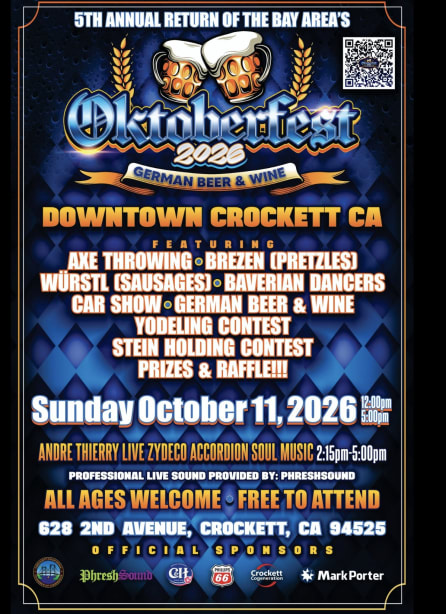 Bay Area's Oktoberfest 2026 Crockett, California in Crockett — Bay Area family event