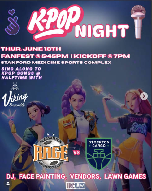 RAGE USL-W K-Pop Night in Pleasanton — Bay Area family event