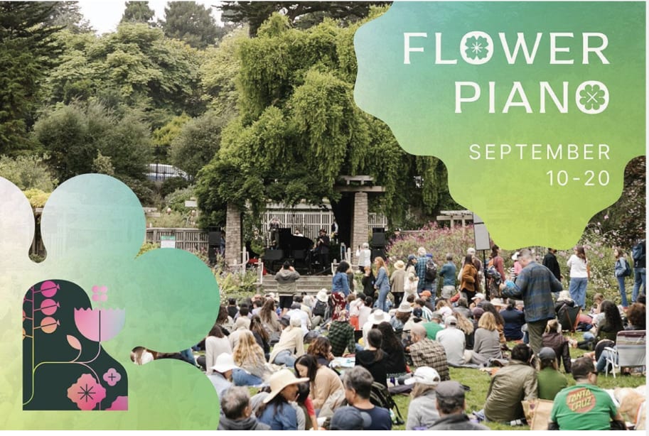 Flower Piano  in San Francisco — Bay Area family event
