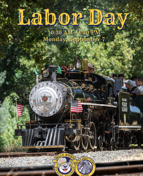 Billy Jones Wildcat Railroad *Open on Labor Day* in Los Gatos  — Bay Area family event