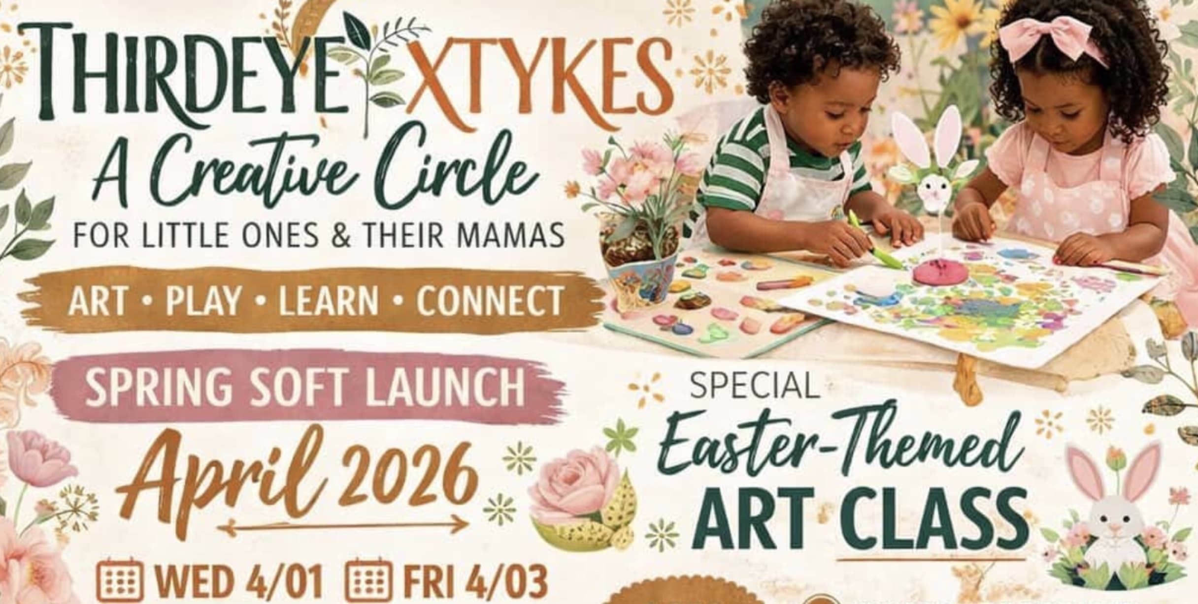 THIRDEYExTYKES: Art & Play Class (Ages 2–5) in San Leandro — Bay Area family event