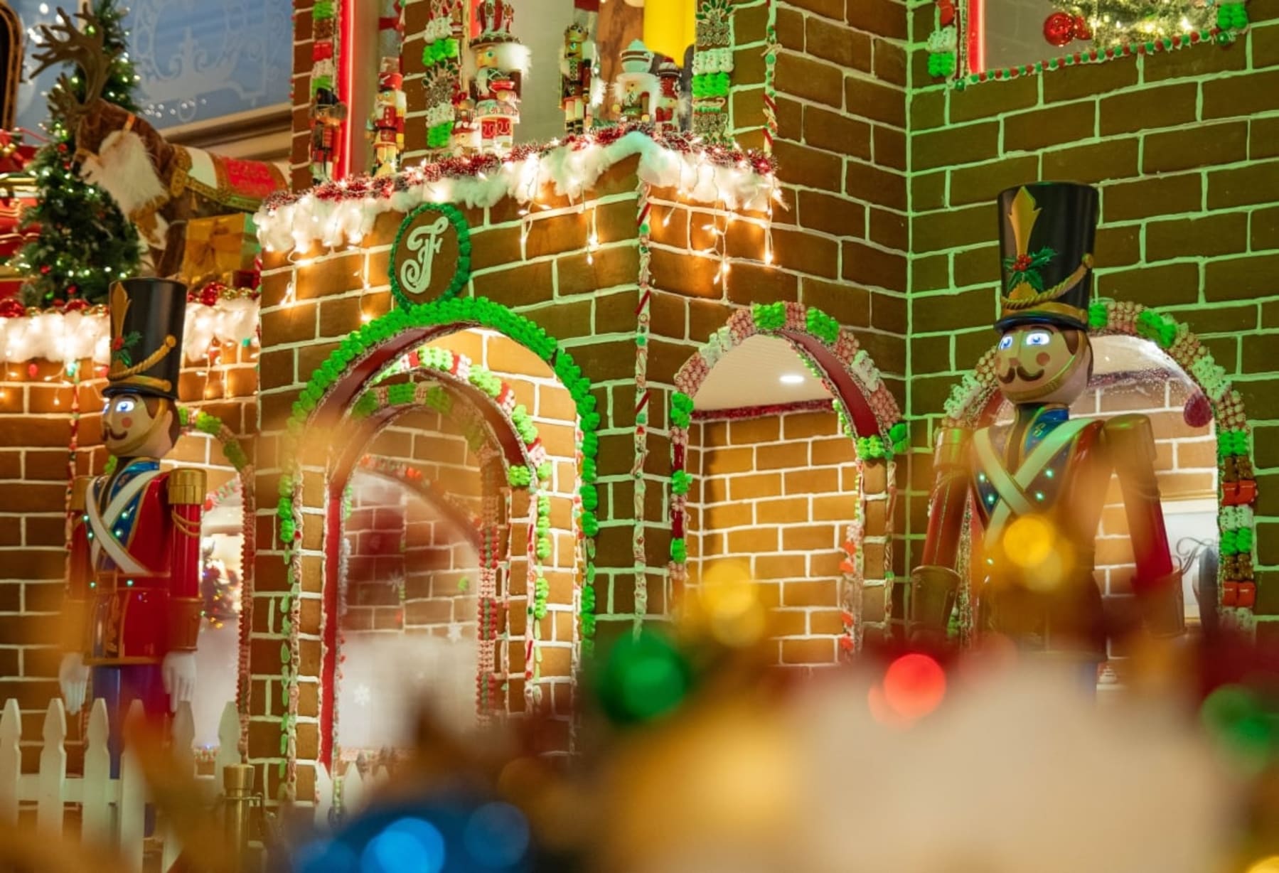 Life-Size Gingerbread House at the Fairmont San Francisco
