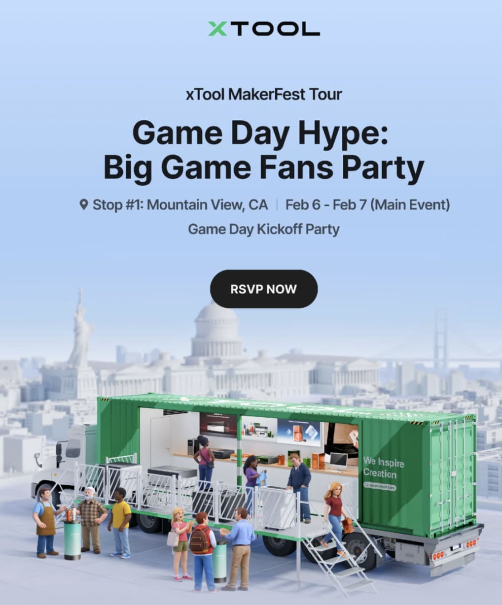 xTool MakerFest Tour in Mountain View — Bay Area family event