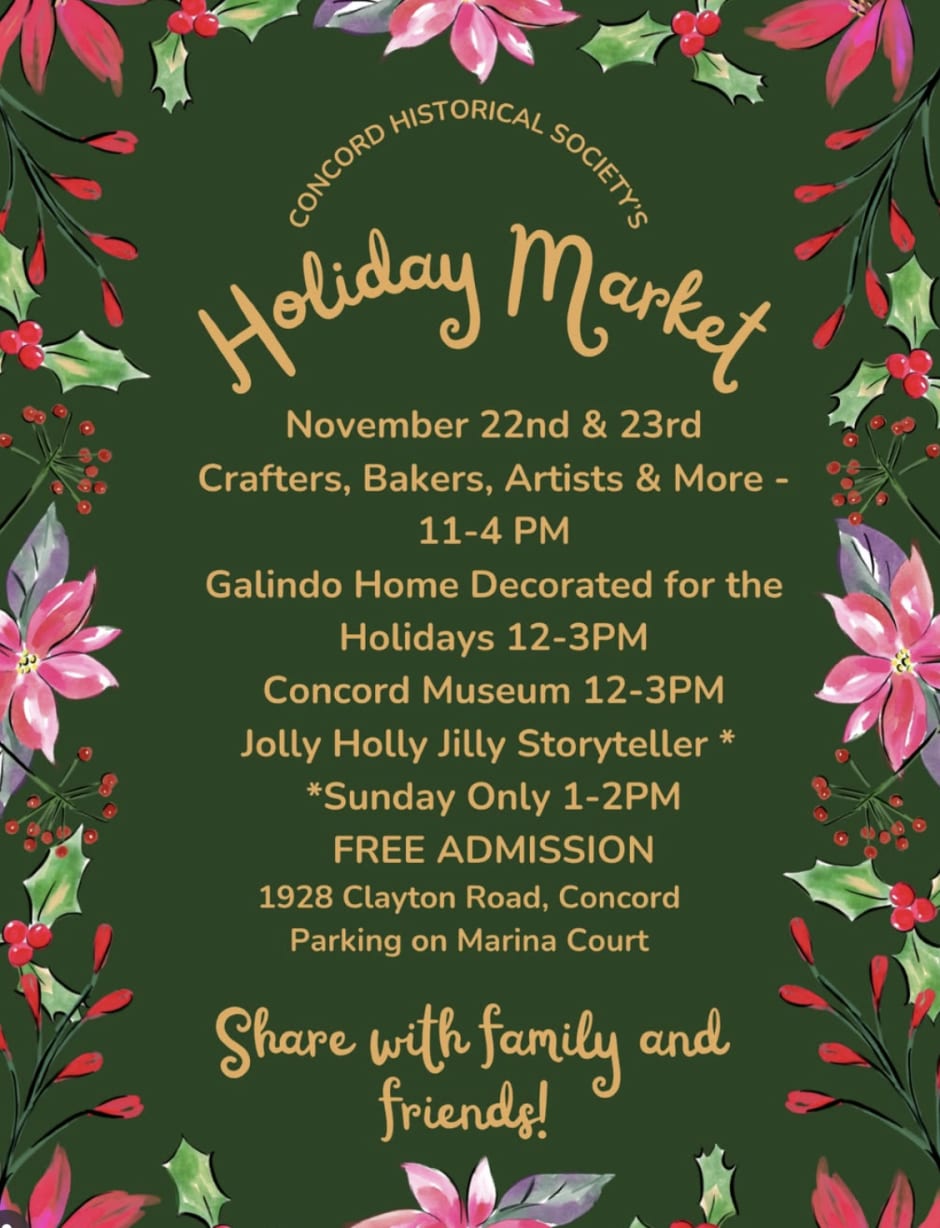 Concord Holiday Market- Nov 22 & 23