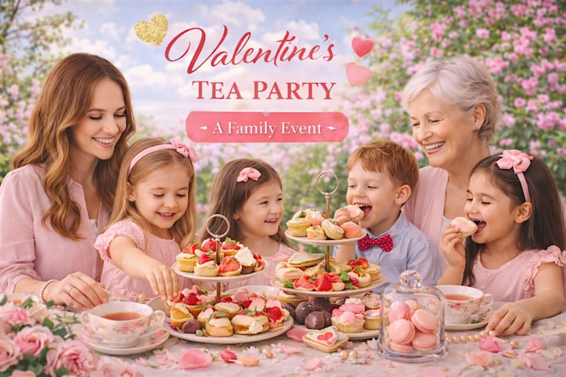 Valentine's Family Tea Party Experience: Hearts & Tea in San Jose — Bay Area family event