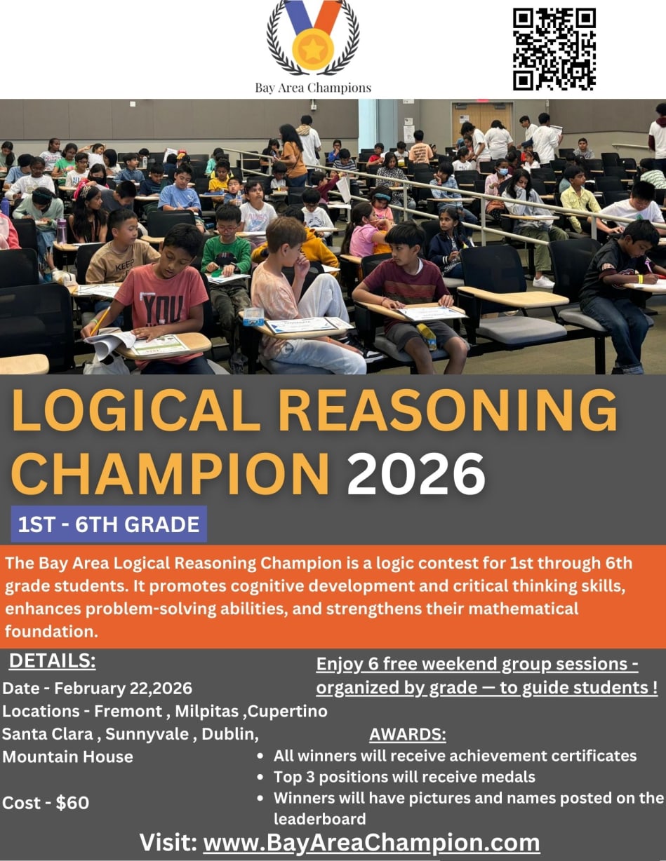 BAY AREA Logical Reasoning CHAMPION in Fremont — Bay Area family event