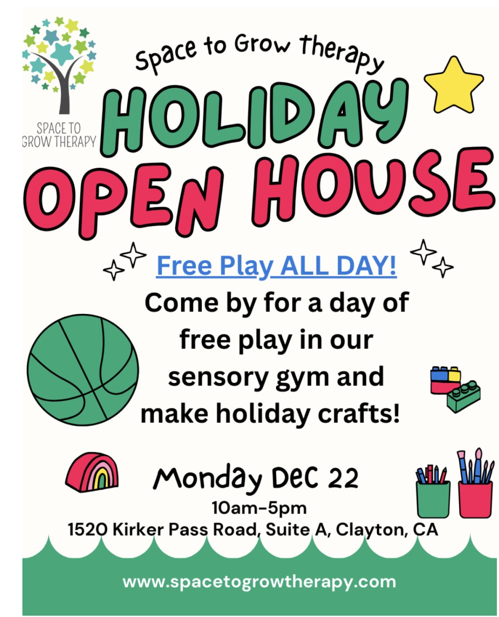 Free Play at Space to Grow Therapy in Clayton — Bay Area family event