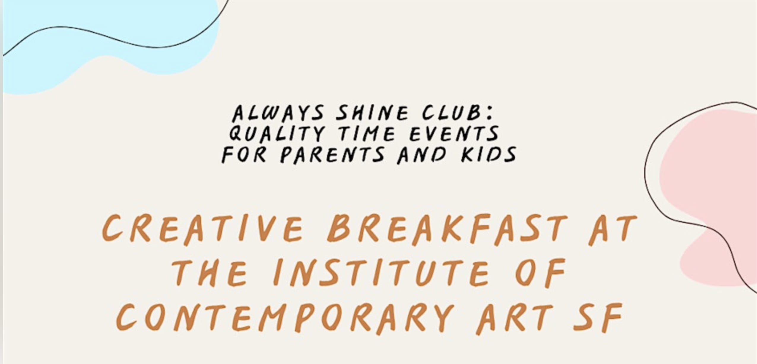 Art Breakfast and workshop