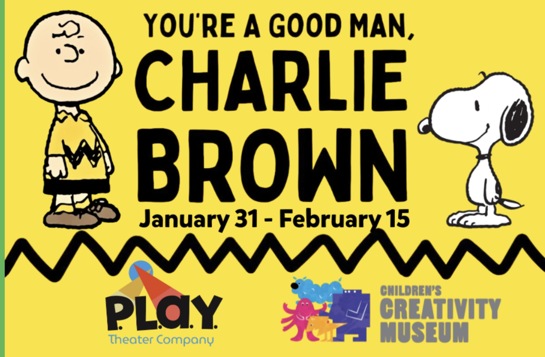 PLAY Theatre company presents: You're a Good Man, Charlie Brown  in San Francisco — Bay Area family event