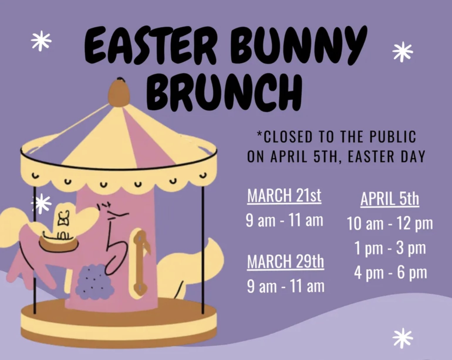 Easter Bunny Brunch  in Berkeley — Bay Area family event