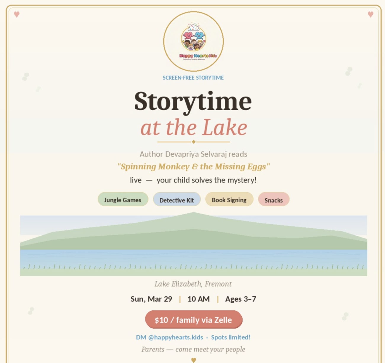 Happy Hearts Kids Storytime at the Park in Fremont — Bay Area family event