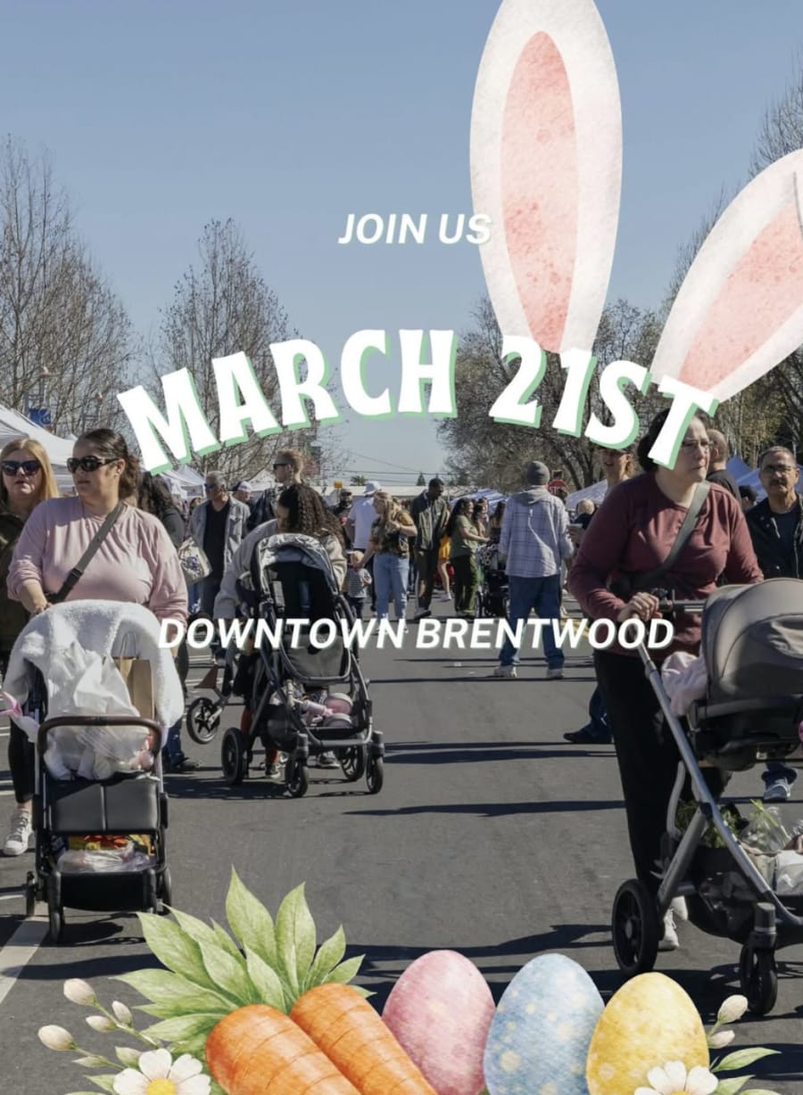 Easter Bunny Photos at Makers Boulevard  in Brentwood — Bay Area family event