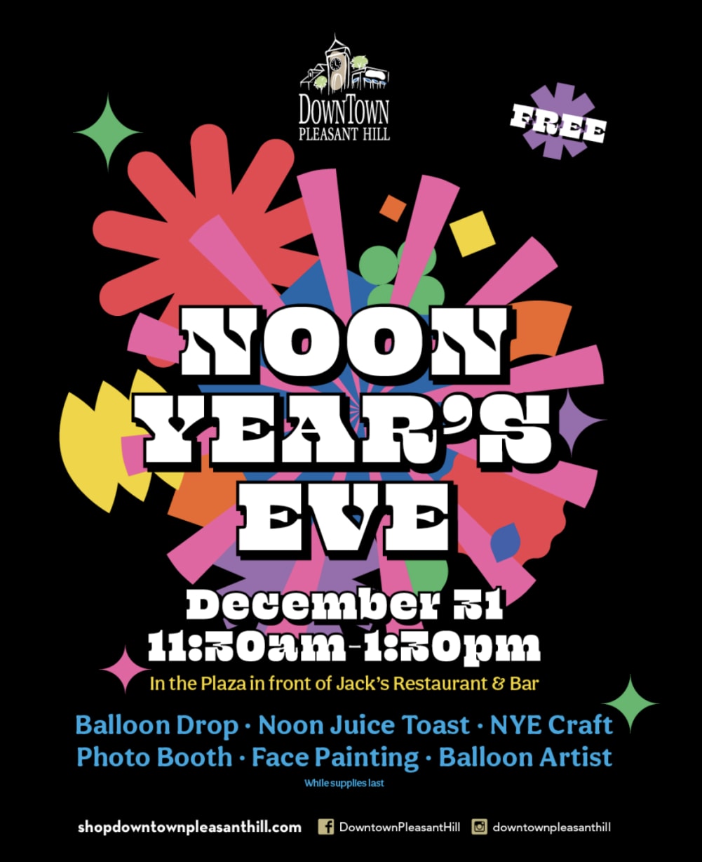 New Year's Eve in Pleasant Hill  in Pleasant Hill — Bay Area family event