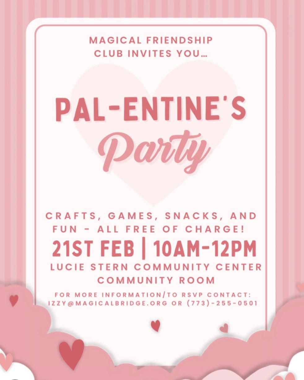Pal-entine's Party  in Palo Alto  — Bay Area family event