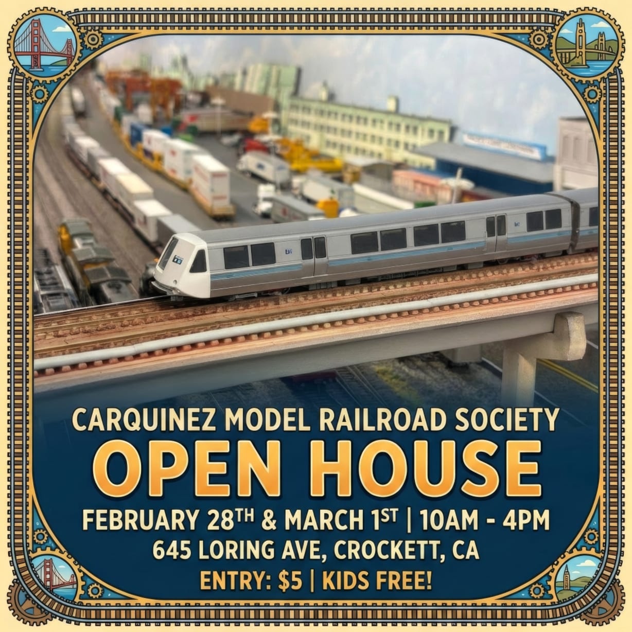 Model Train Open House Featuring Bay Area Trains! in Martinez — Bay Area family event