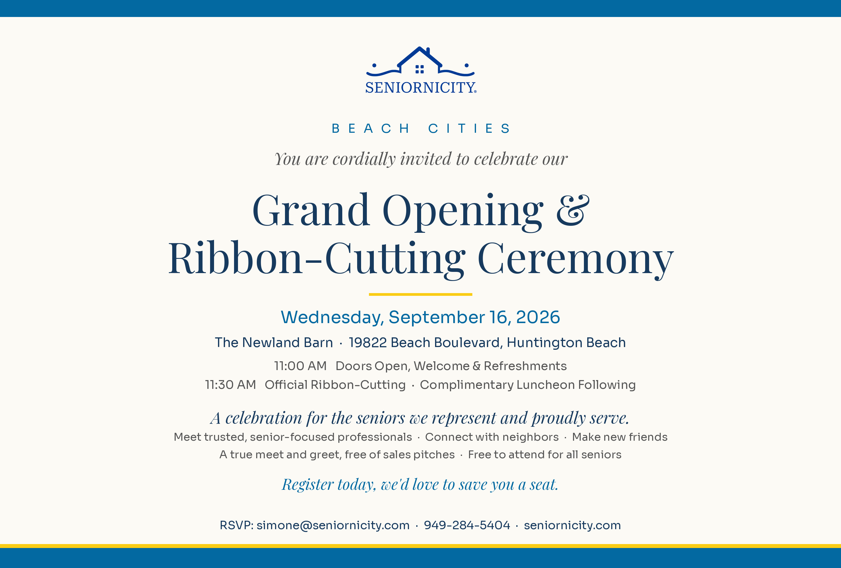 Seniornicity Beach Cities Grand Opening-Ribbon Cutting