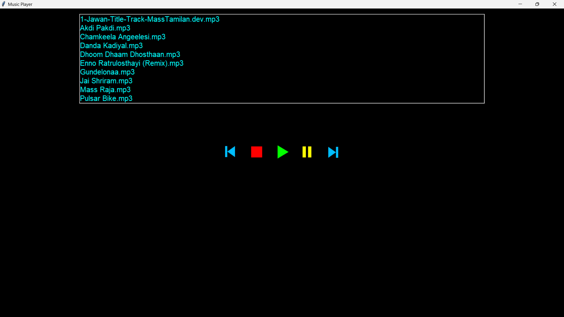 GitHub - peeruraj/Musicplayer: The Music Player Application is a Python ...