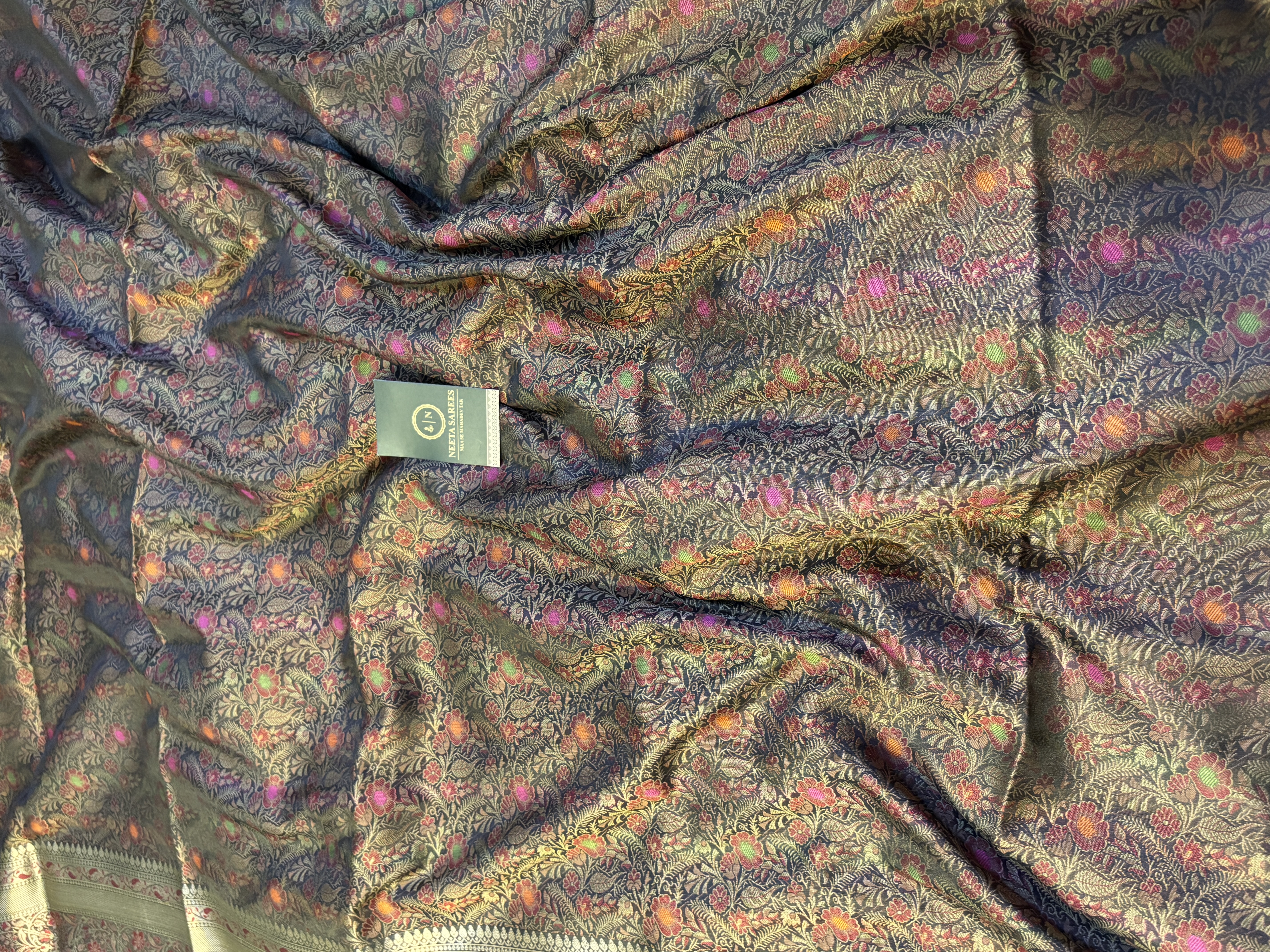 Banarasi Silk Fabric Texture
