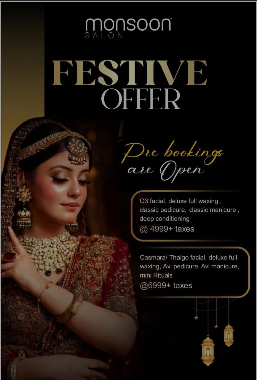 Celebrate Festival Offer With Monsoon Salon at Monsoon Salon