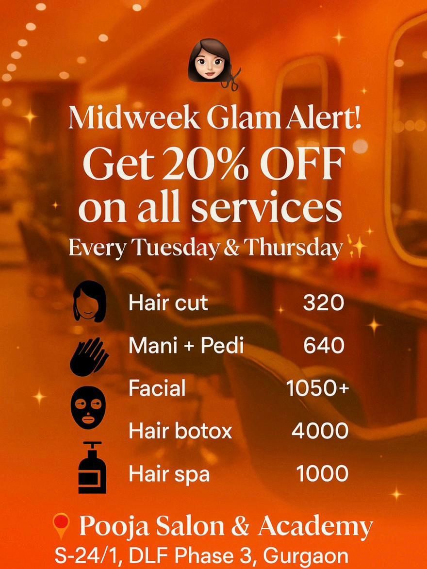 Midweek Glam Alert! at Pooja Salon