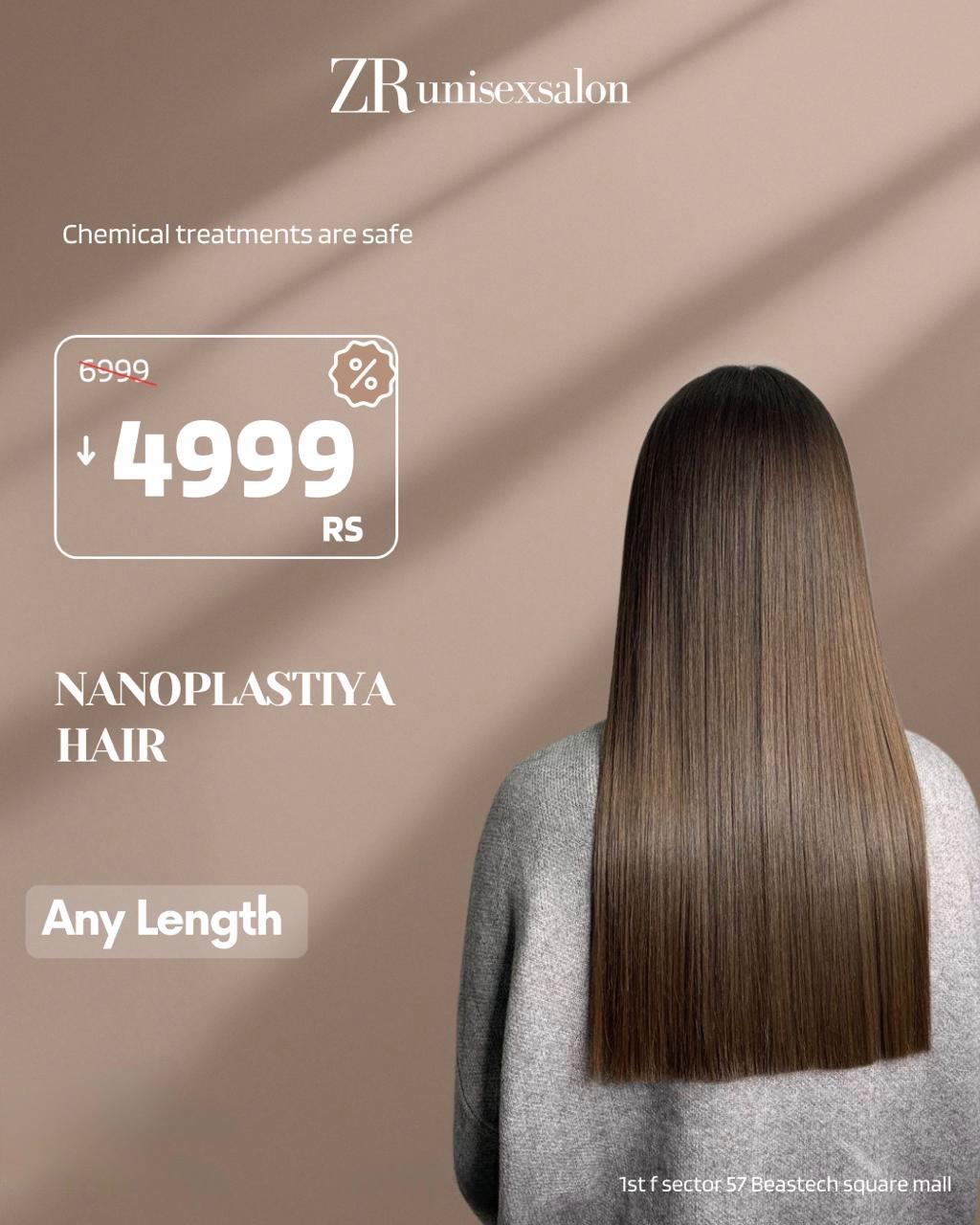 NANOPLASTIYA at Z R Unisex Salon