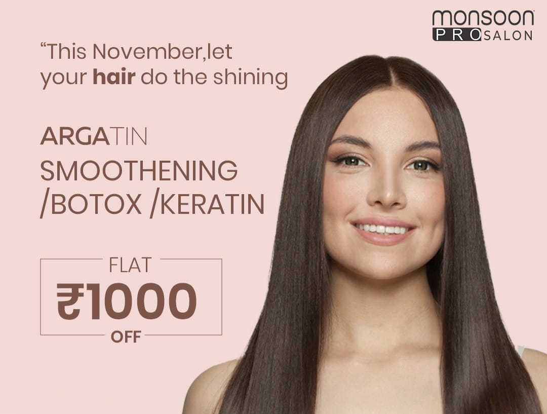 Flat Rs.1000 Off on Hair Service at Monsoon Pro Salon