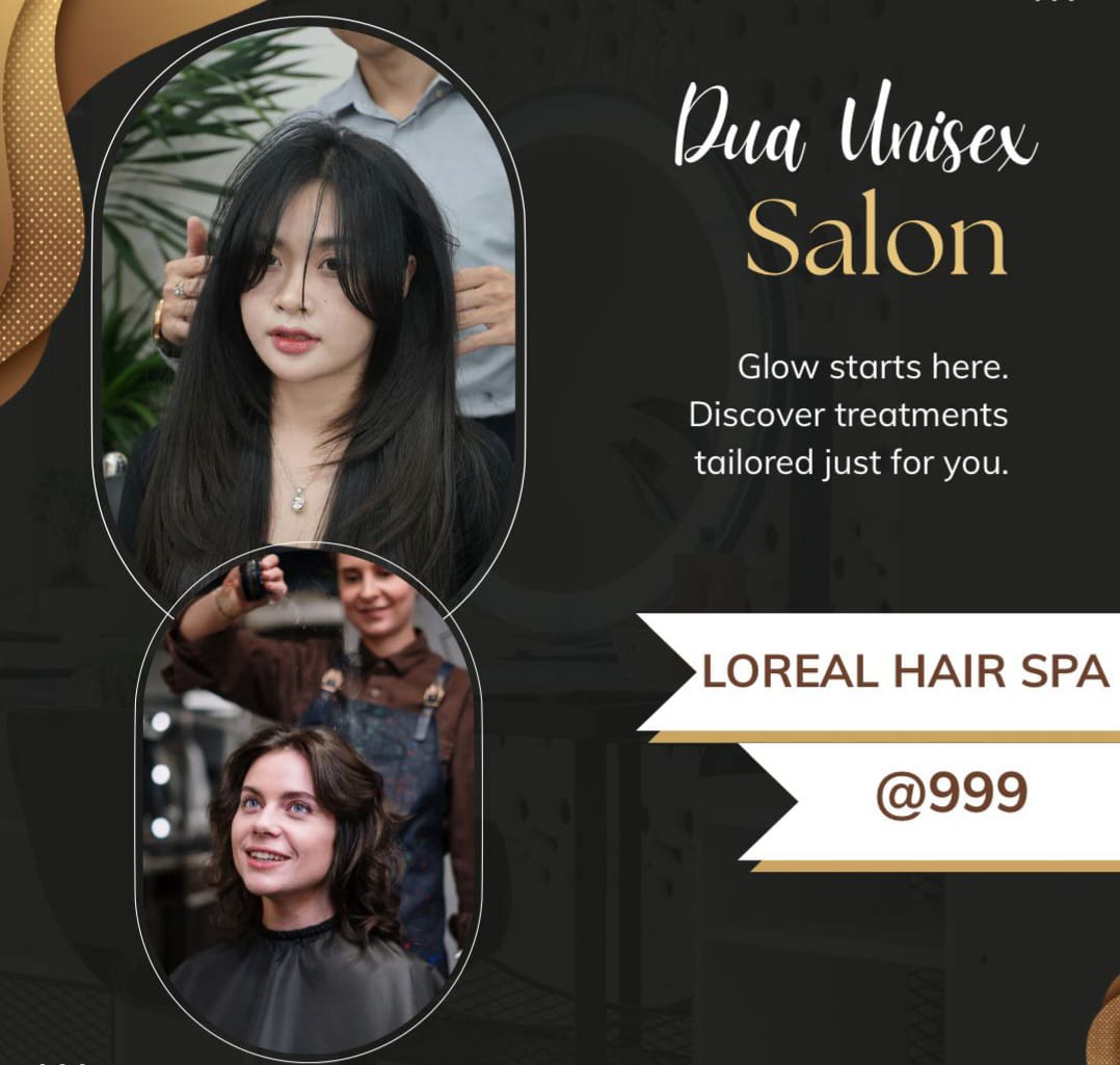 Loreal Hair Spa @999/- at Dua Unisex Salon