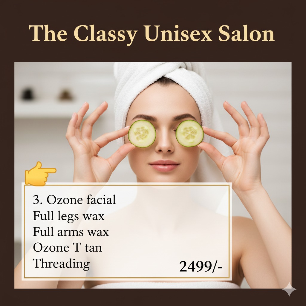 Complete Beauty Package @2499/- at The Classy Salon
