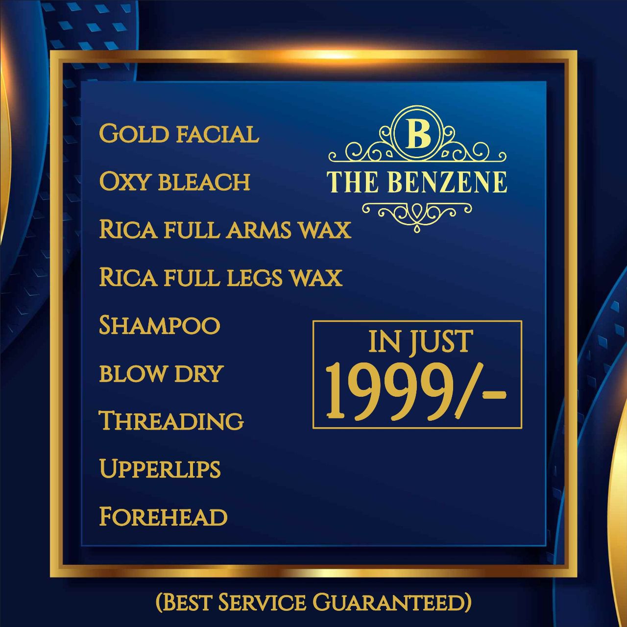 Complete Beauty Package @1999/- at The Benzene Studio