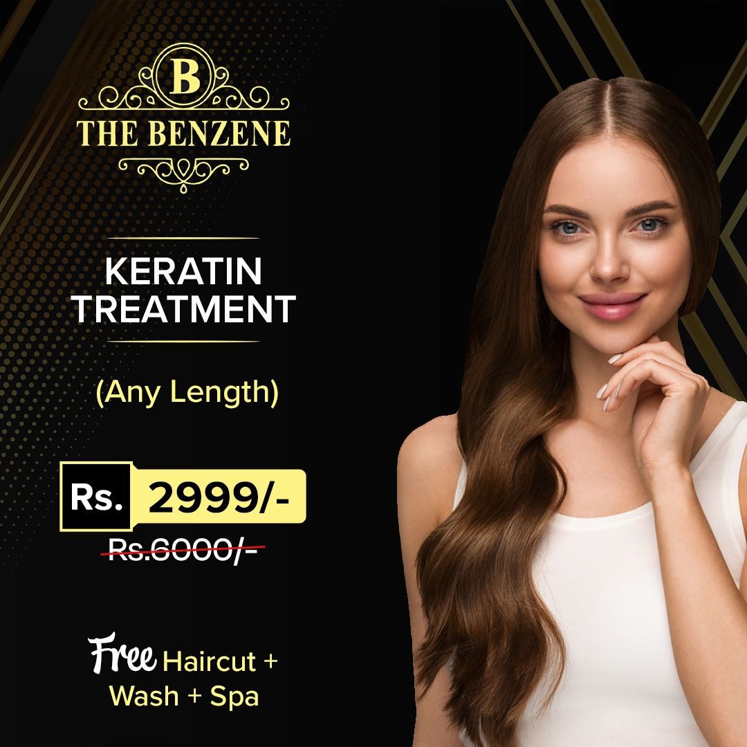 Keratin Treatment @2999/- at The Benzene Studio