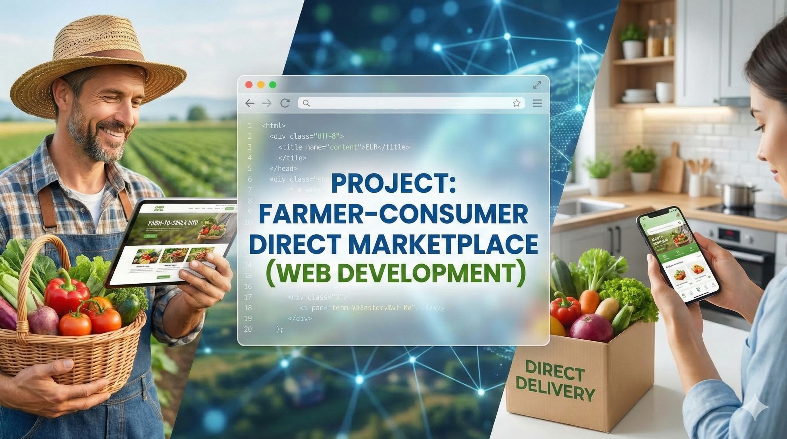 Farmer–Consumer Direct Marketplace (Web Development)