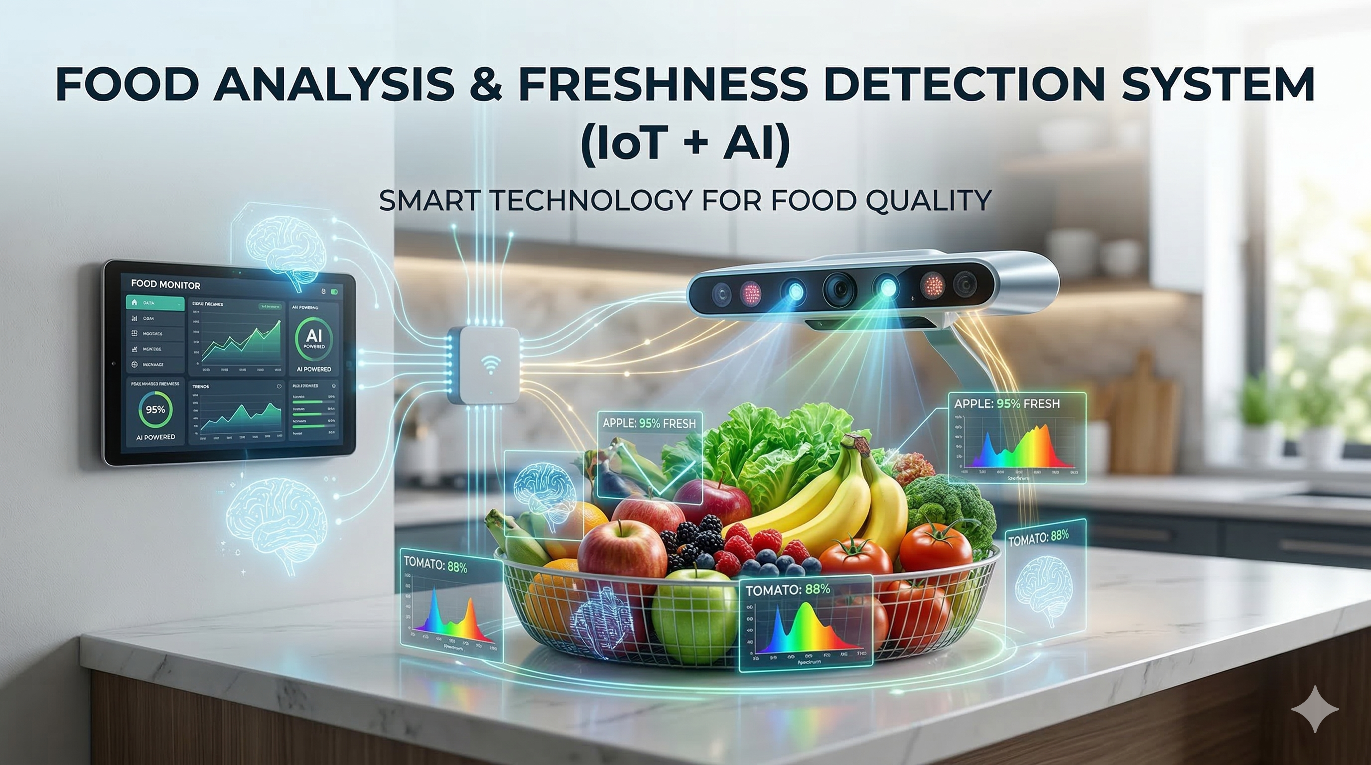 Food Analysis & Freshness Detection System (IoT + AI)
