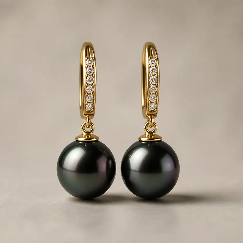 Boucles d'oreilles Perles de Tahiti